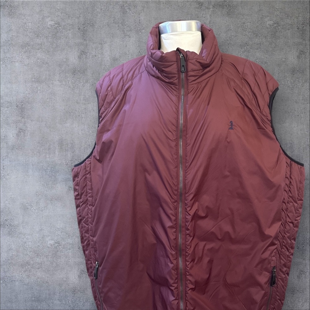 Men's Burgundy North 56-4 big and tall size 4X vest puffer North 564